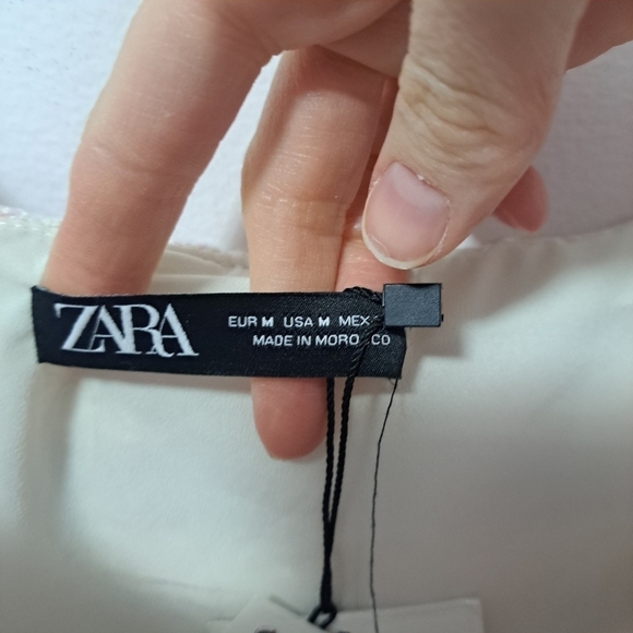 Zara textural plaid corset crop bustier pi k purple medium NWT - Picture 8 of 11